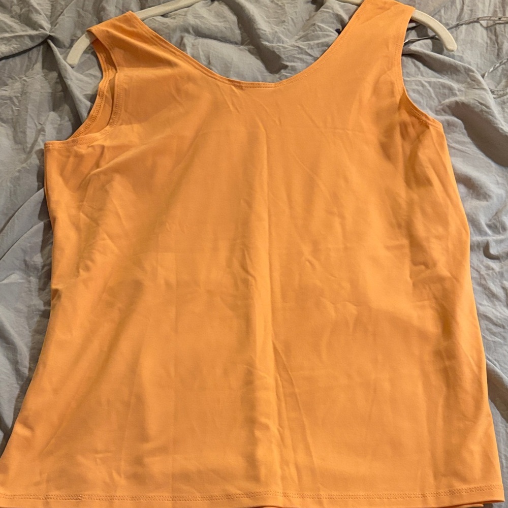 Chico's Tank Top microfiber contemporary 1 / medium NWT Soft Nectarine - Picture 6 of 8
